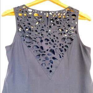 Catherine Malandrino Black Silk Cut Out Dress 4